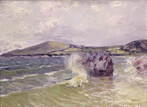 Cala de la Dama, Gales, 1897 de Alfred Sisley
